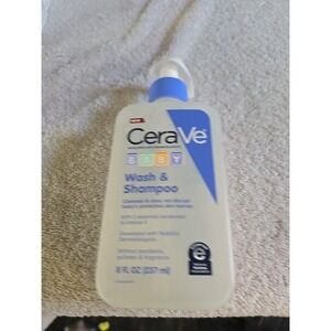 CeraVe Baby Wash & Shampoo,‎ 2-in-1, Tear-Free, 8  Fl Oz
